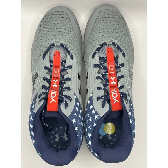 NWOB Under Armour Yard MT‎ Cleats Size 16 D Honor Remember Respect 3024384-100 - Picture 5 of 7